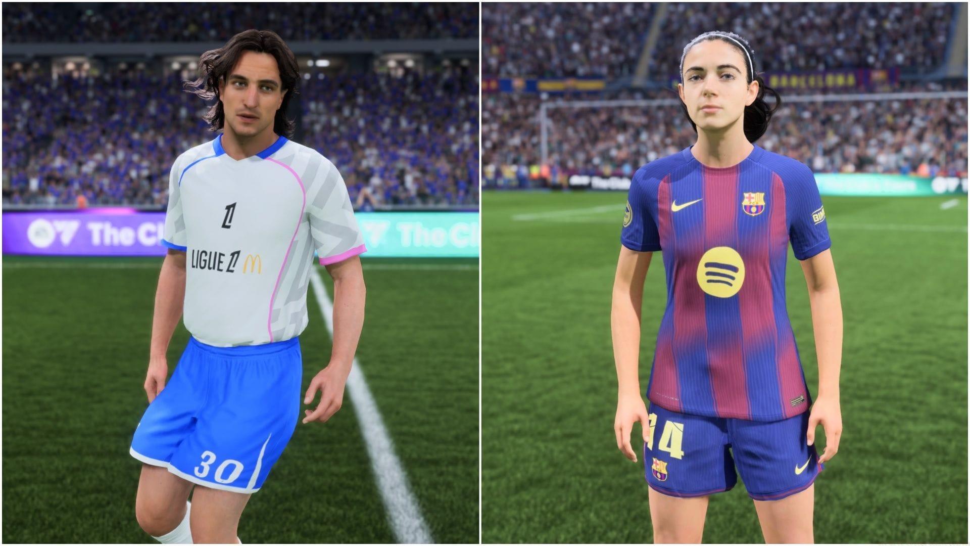 Joga Bonito players have been leaked (Images via EA Sports/Sportskeeda Gaming)