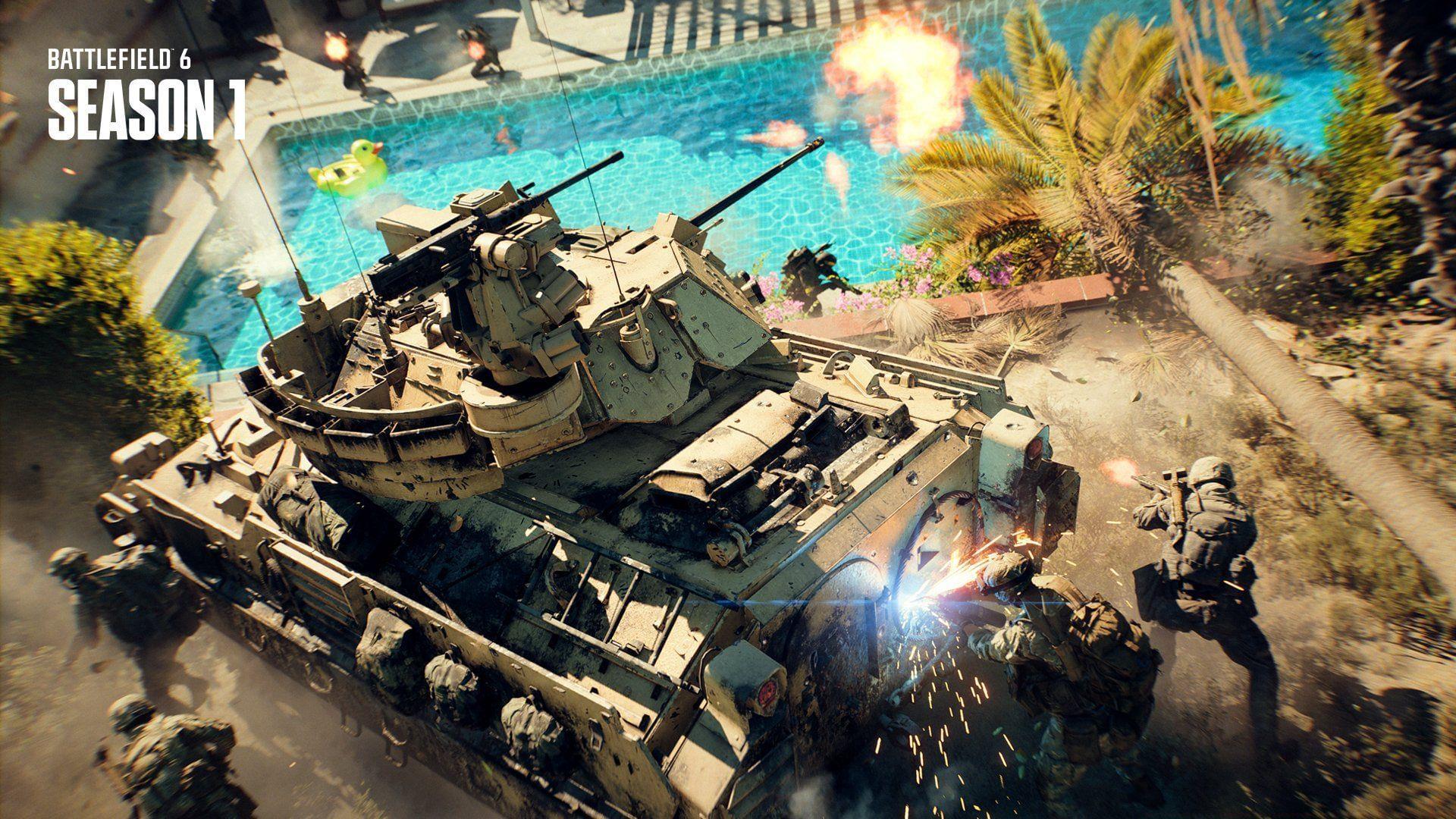  Battlefield 6 California Resistance key art.