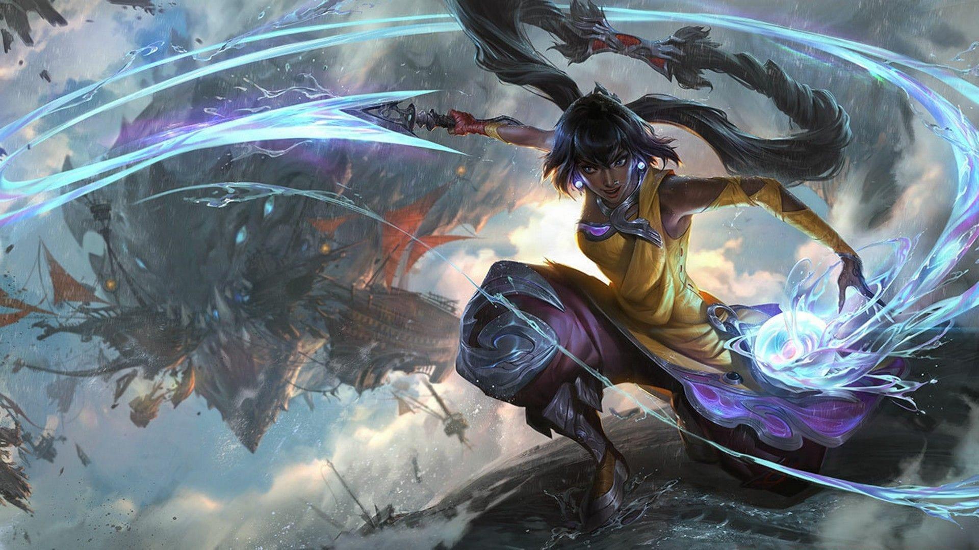 Default Nilah in League of Legends (Image via Riot Games)