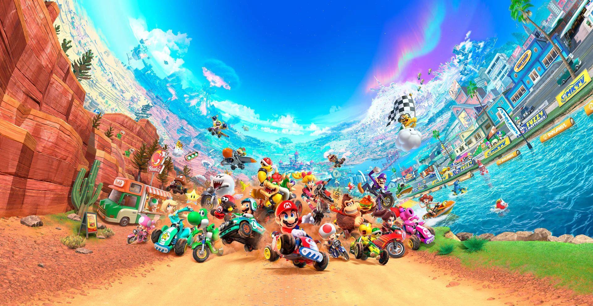 Taking a look at the multiplayer modes of Mario Kart World.
