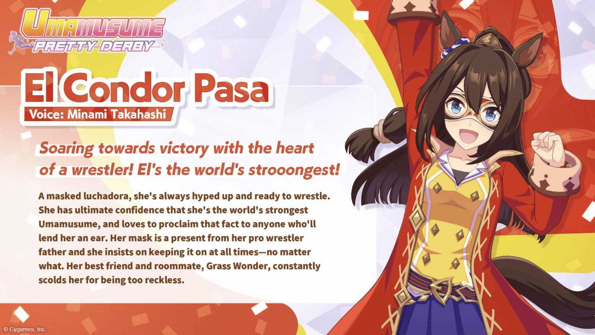 All event choices and their effects for El Condor Pasa in Umamusume: Pretty Derby(Image via Cygames)