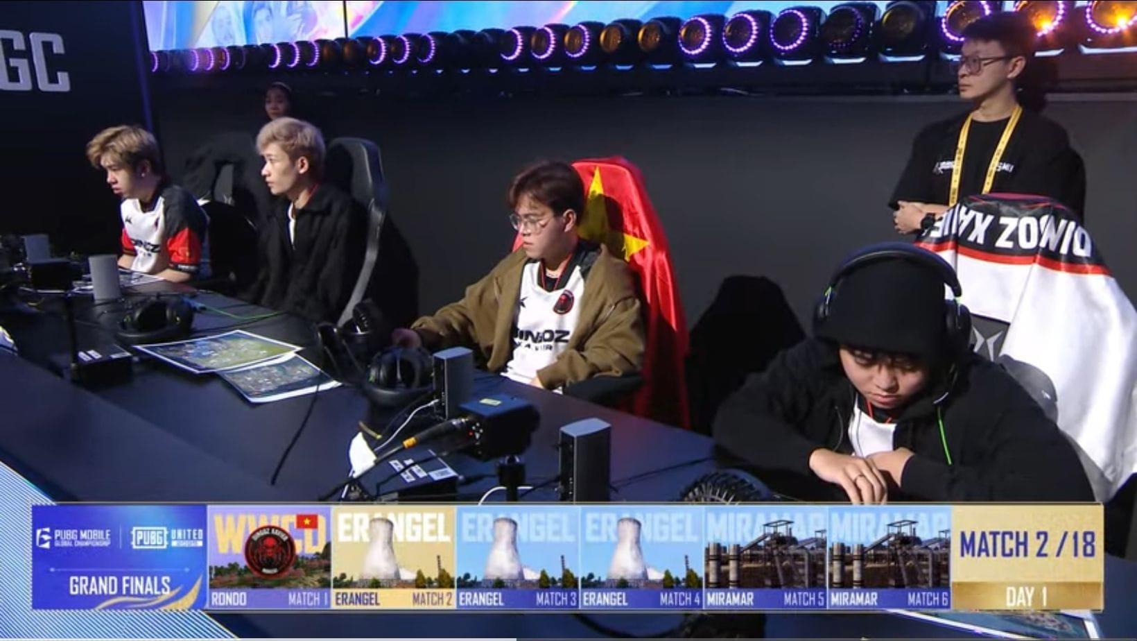 Day 1 of PMGC 2025 Finals was hosted on December 12 (Image via YouTube/PUBG Mobile Esports)