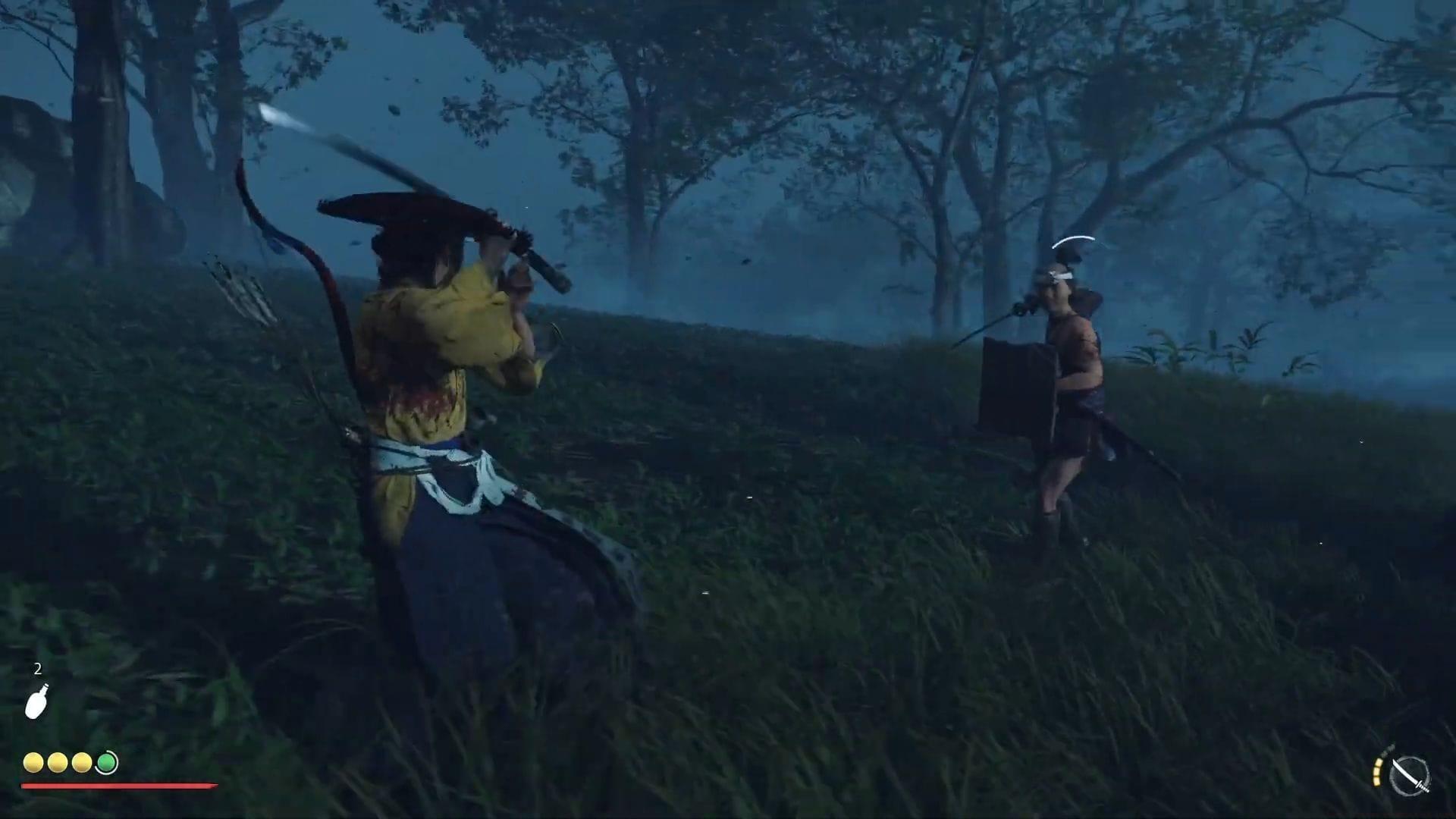 How to parry enemies and time counters (Image via Sucker Punch)