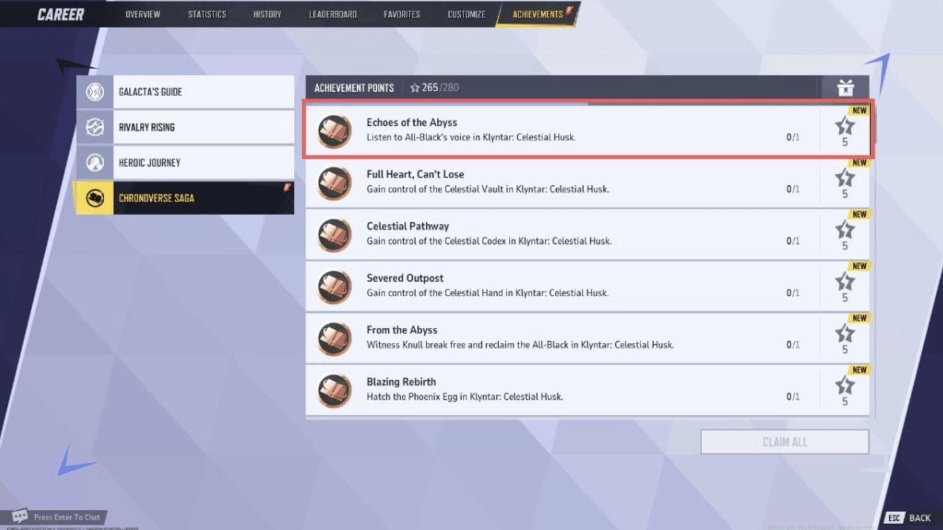 Echoes of the Abyss achievement in Marvel Rivals(Image via NetEase Games)