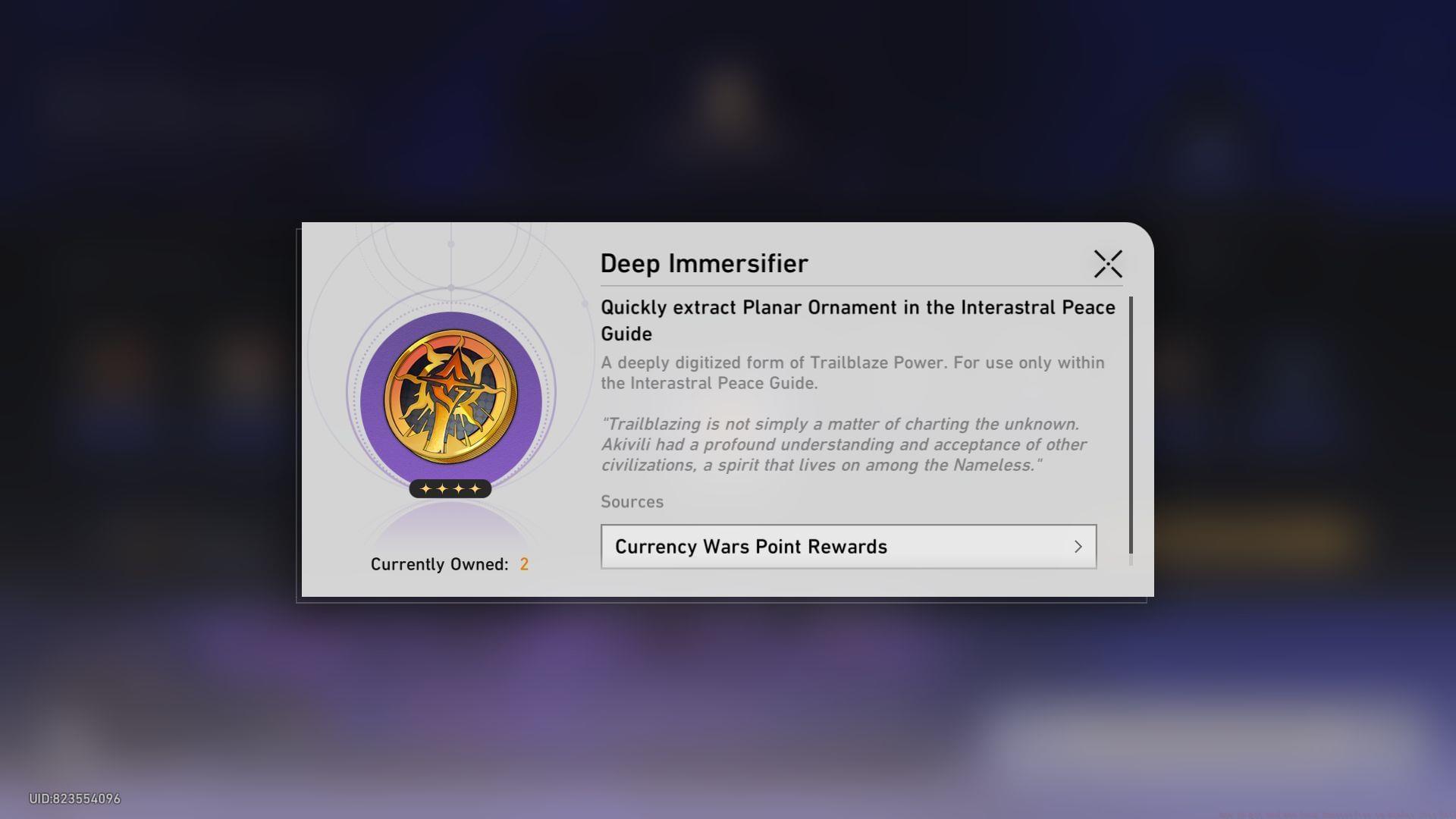 Deep Immersifier in Honkai Star Rail (Image via Sportskeeda Gaming || HoYoverse)
