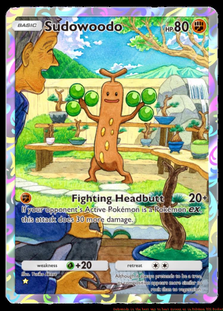 Sudowoodo has become the ire of Arceus ex in Pokémon TCG Pocket
