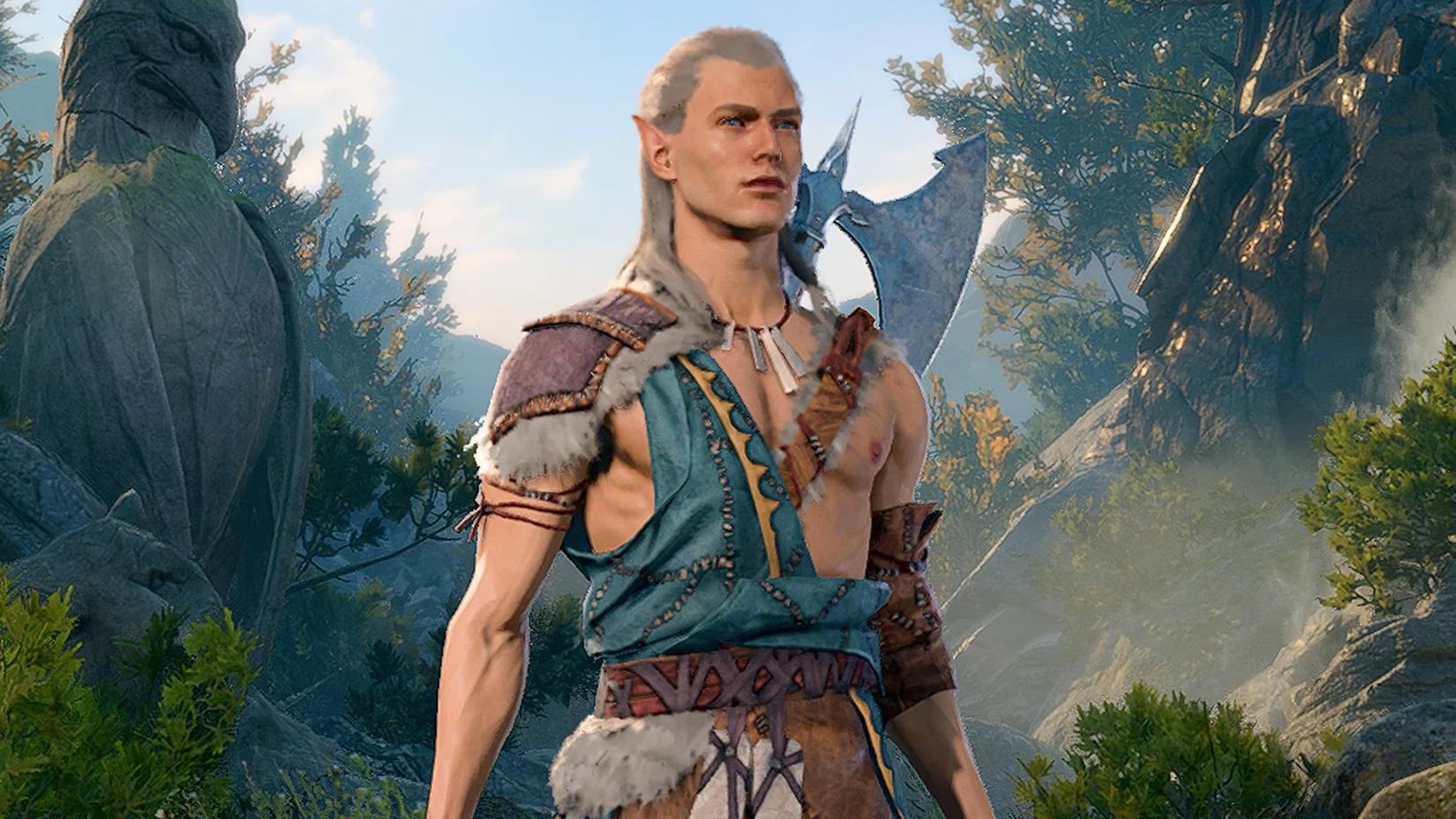 Baldur's Gate 3 Barbarian in the character creator