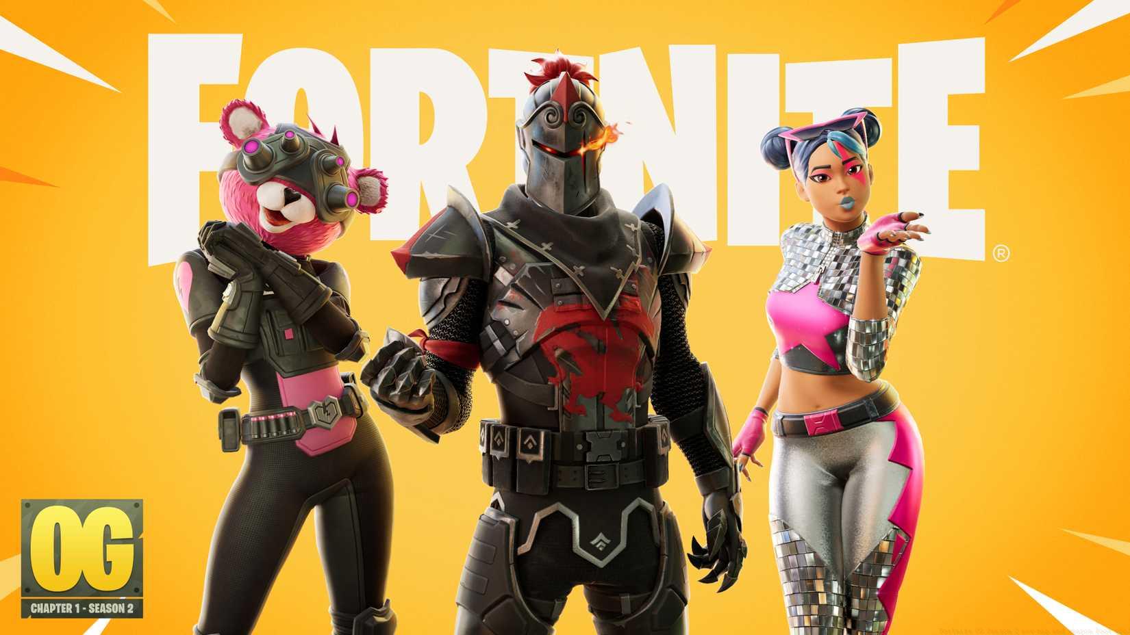 Remixed versions of Cuddle Team Leader, Black Knight, and Sparkle Specialist skins from Fortnite.