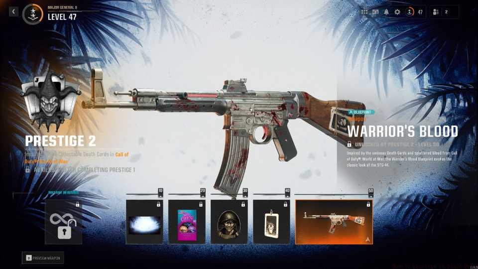 Rewards for Prestige 2 in Black Ops 6.