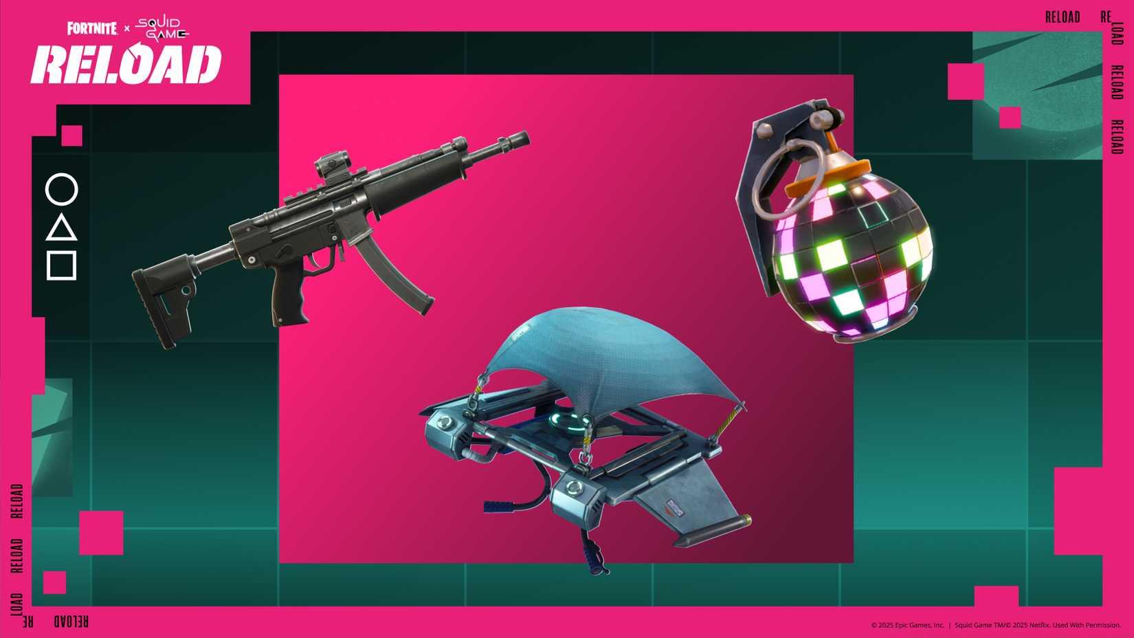 What time does the Fortnite Reload Squid Game event start?