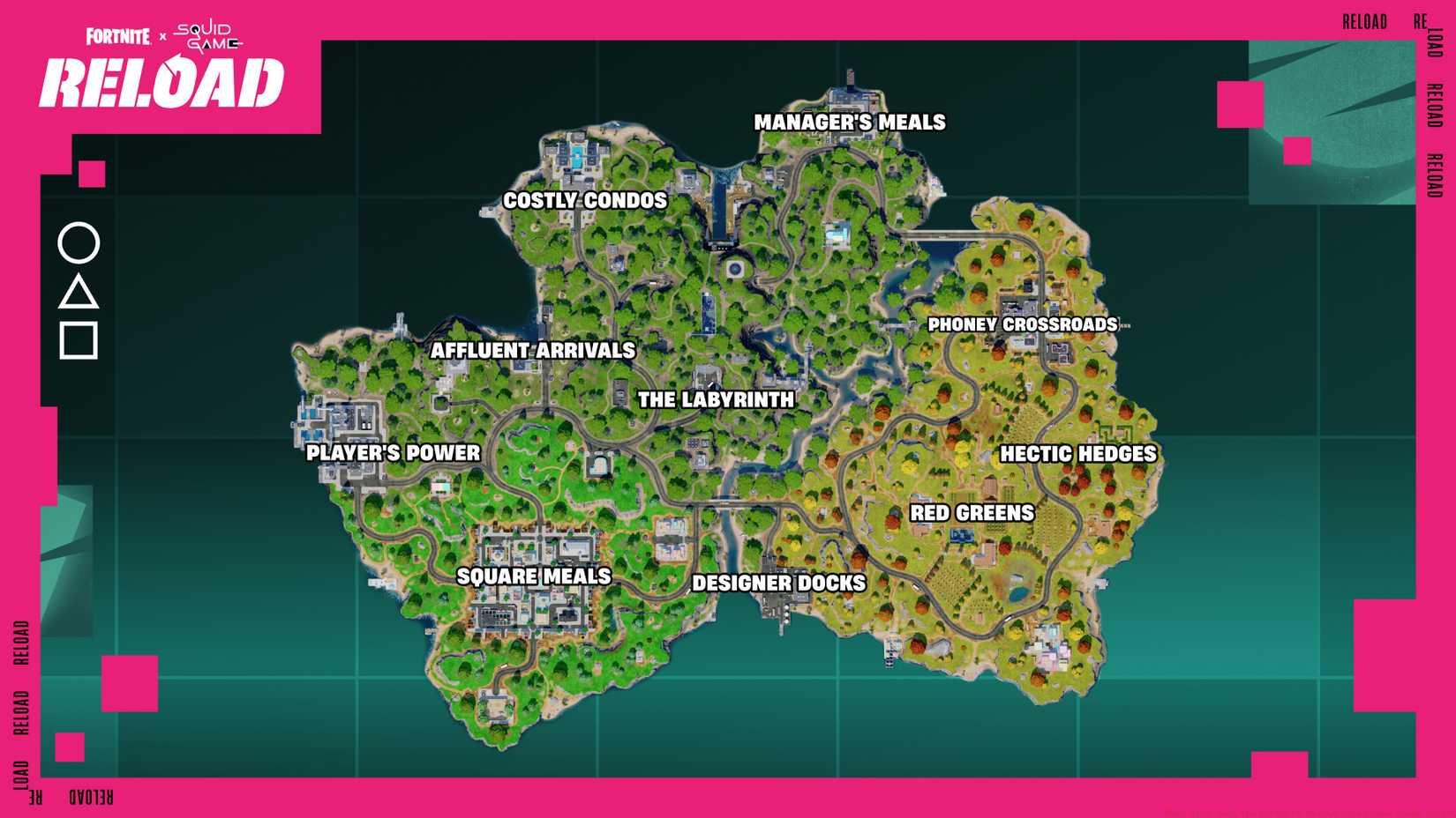 What time does the Fortnite Reload Squid Game event start?