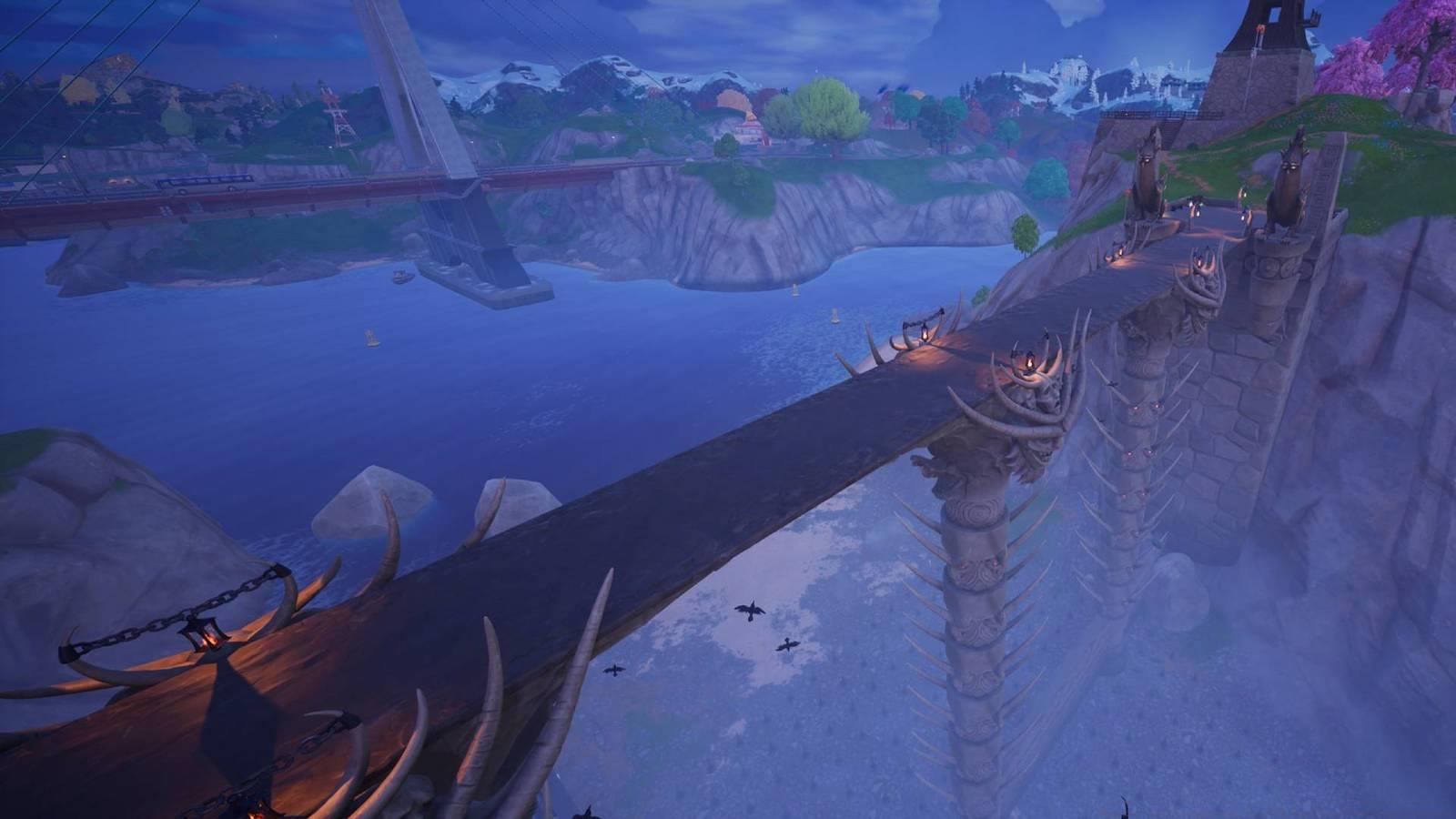 The Pit, a Mortal Kombat themed location added to Fortnite Chapter 6 Season 2.