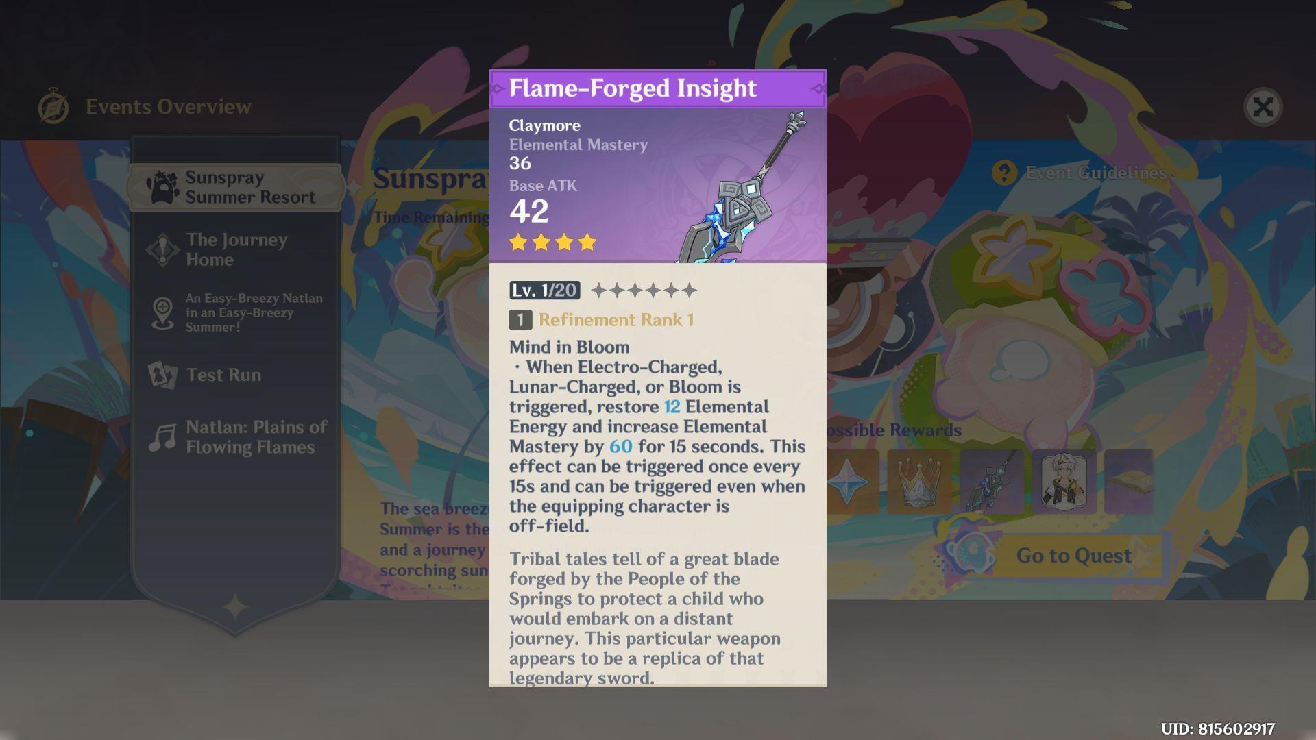 Flame-Forged Insight in Genshin Impact