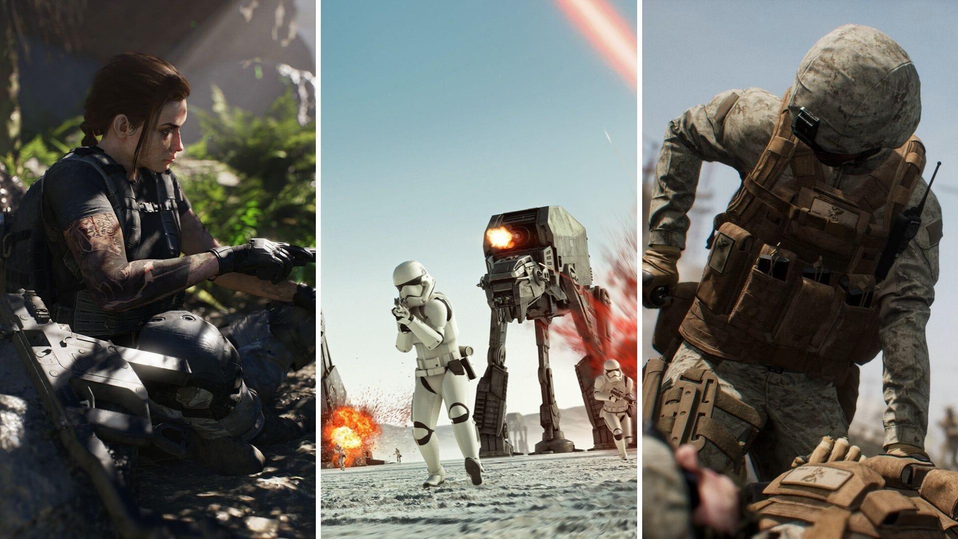 Steam has some great deals on shootings games this winter (Image via Ubisoft, EA, Offworld)