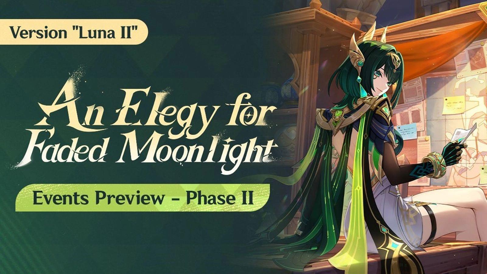 Luna II second half event schedule (Image via HoYoverse)