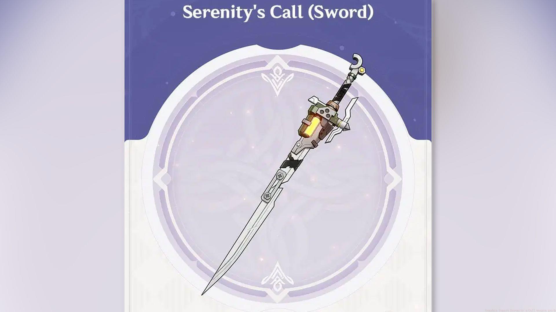 Guide on crafting and leveling up the craftable sword Serenity