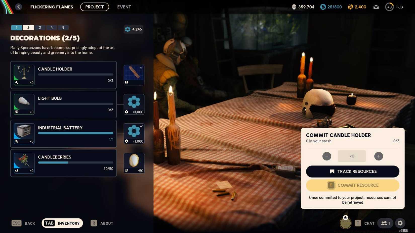 The second stage of the Flickering Flames project in Arc Raiders.