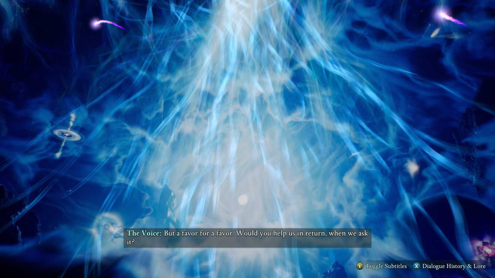 Should you accept The Voice's power in 'Message from Afar' in Avowed?