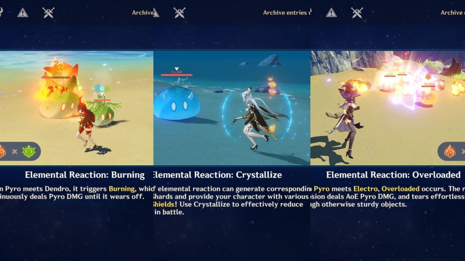 Worst reactions in Genshin Impact