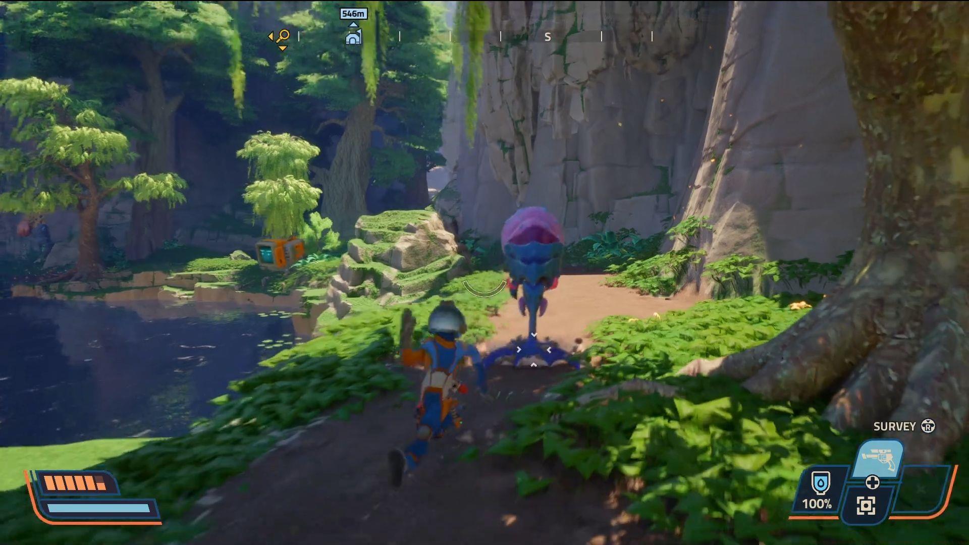 A guide to catch the Beetle in Revenge of the Savage Planet (Image via Raccoon Logic Studios // YouTube@Hikikomori Gaming)