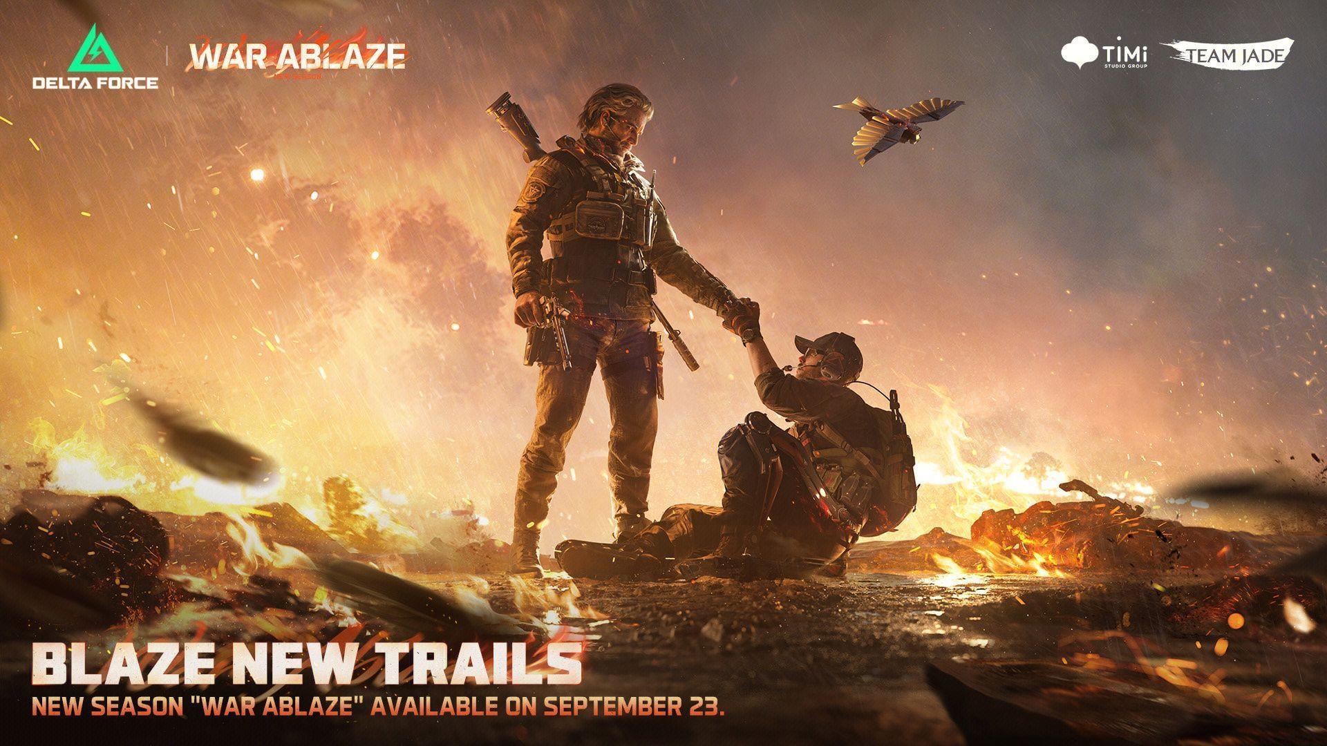 Delta Force Season 6 War Ablaze key art.