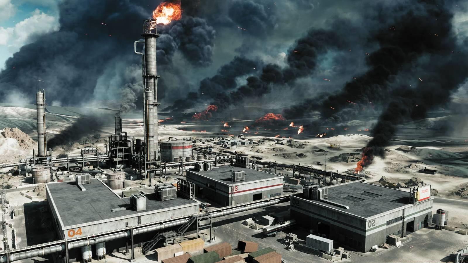 Key art of the Operation Firestorm map in Battlefield 6