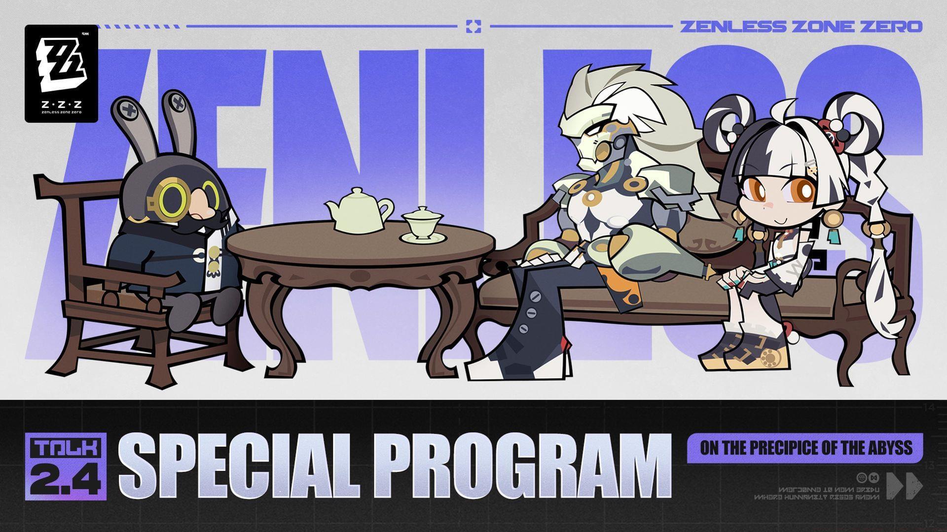 Zenless Zone Zero version 2.4 "On the Precipice of the Abyss" Special Program announcement (Image via HoYoverse)