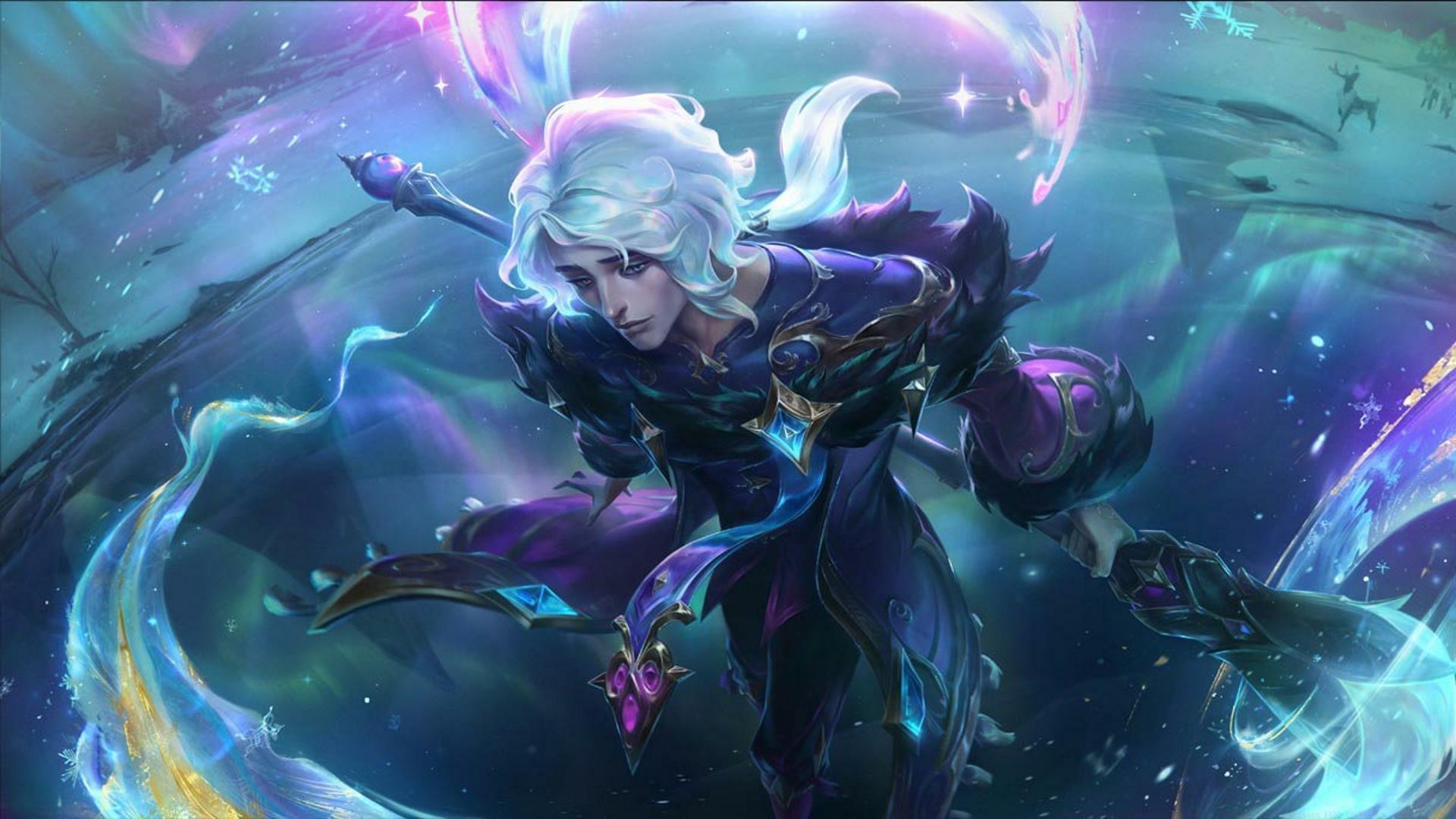 Winterblessed Hwei in League of Legends (Image via Riot Games)