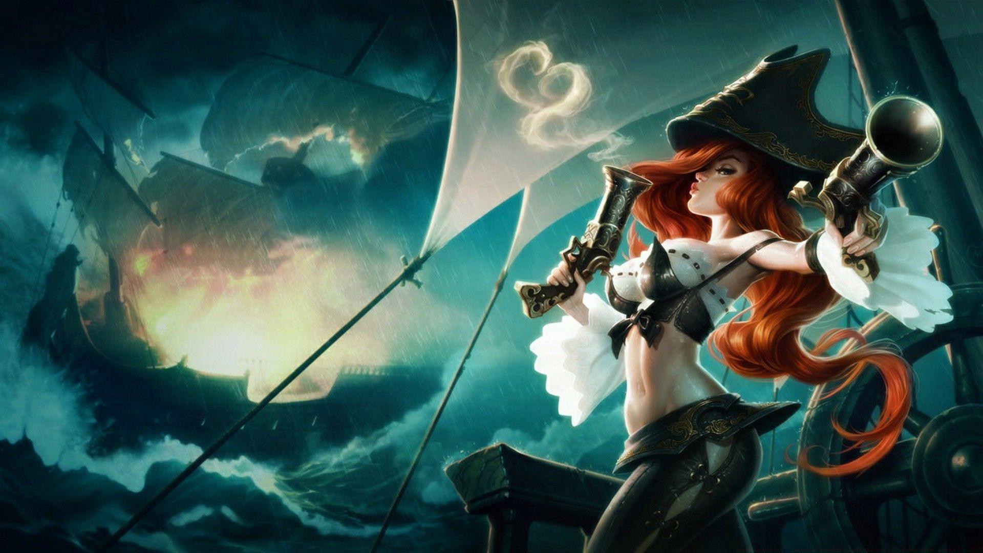 Default Miss Fortune in League of Legends (Image via Riot Games)