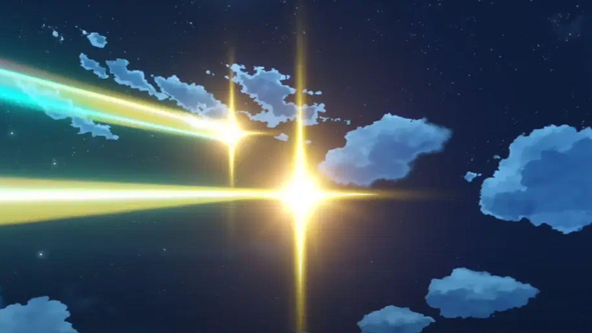 Arrival of the Twin Travelers in Teyvat (Image via HoYoverse)