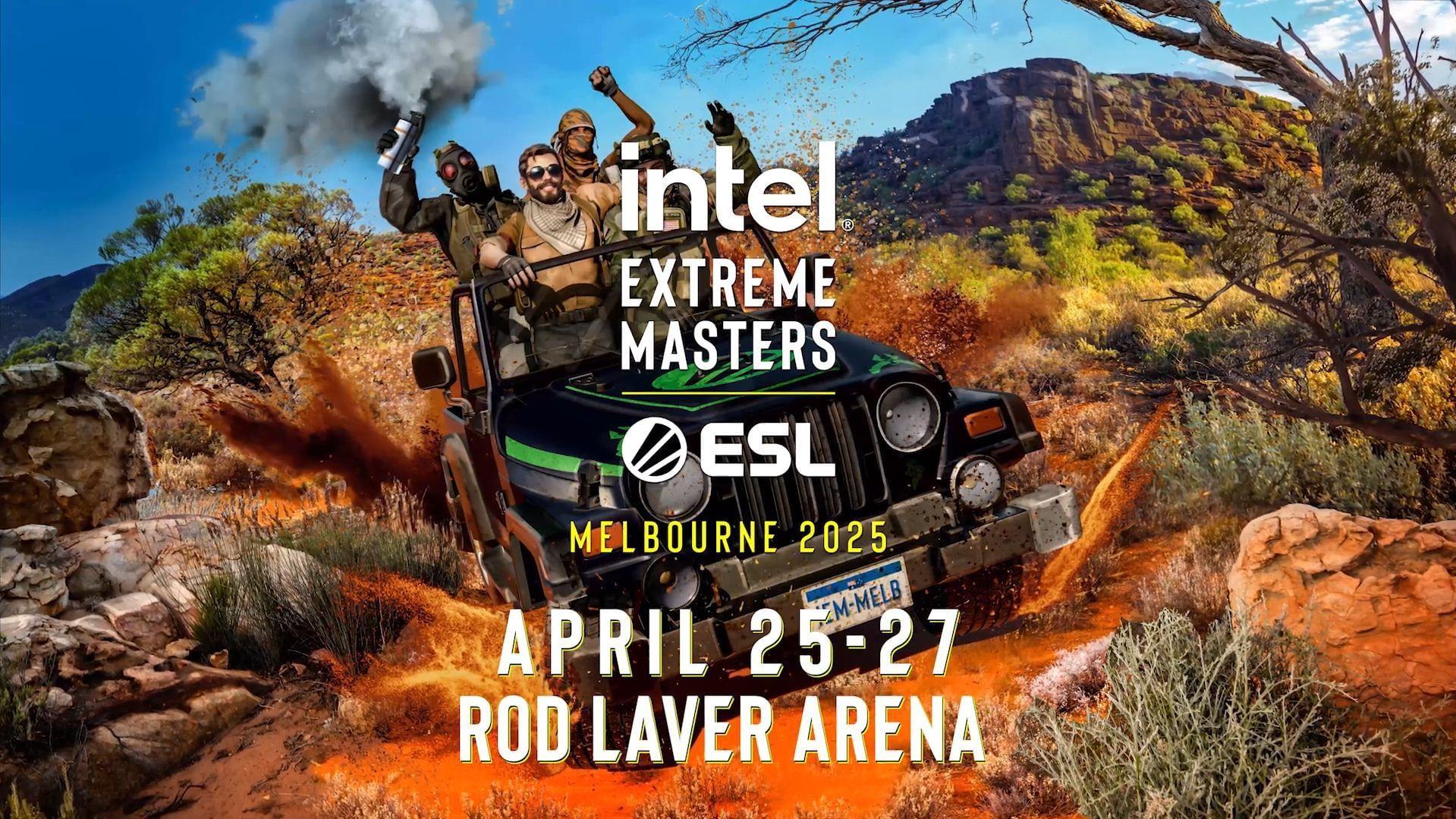 List of teams participating in Melbourne 2025 tournament of Intel Extreme Masters (Image via YouTube/ESL Australia)