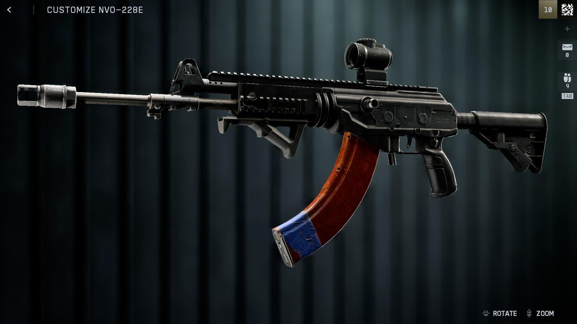 NVP-228E Assault Rifle in BF6 Armory.