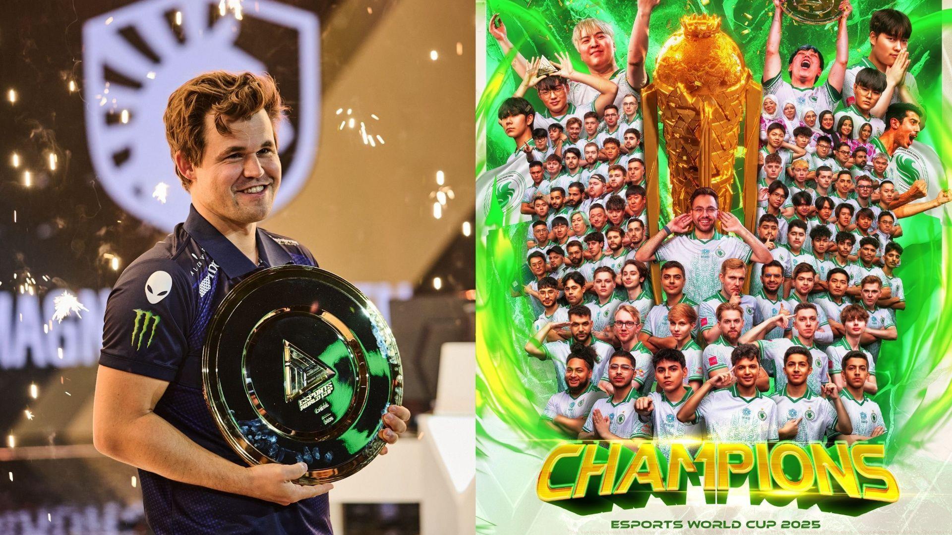 Esports World Cup 2025 [Image via @MagnusCarlsen / @TeamFalconsGG on X)
