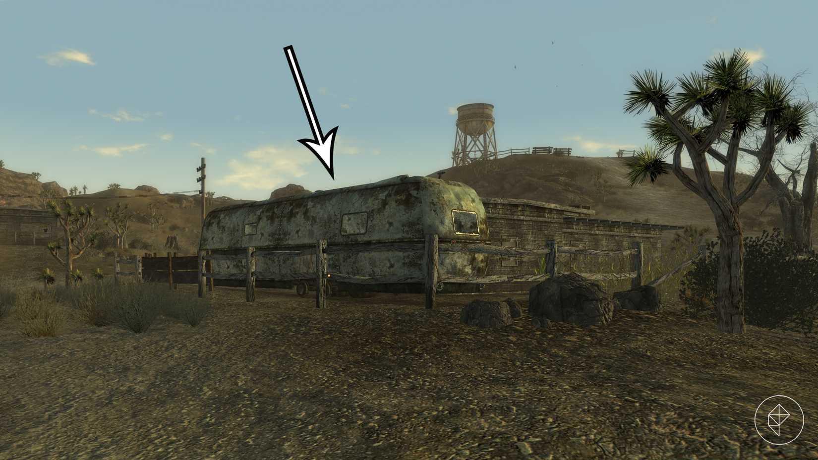 A camper to sleep in Fallout: New Vegas.