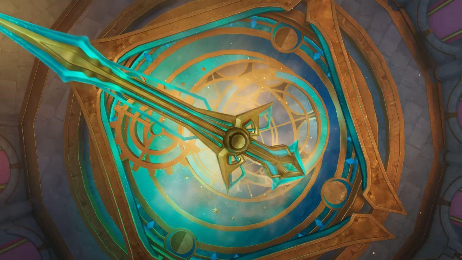 The Doomsday Clock at headquarters of the Narzissenkreuz Ordo (Image via HoYoverse)