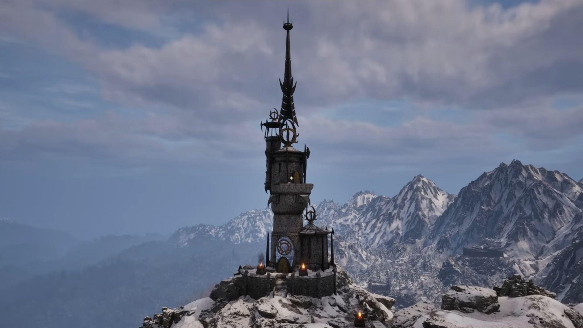 Frostcrag Spire (image via YouTube @Jade-PG || Bethesda Softworks)