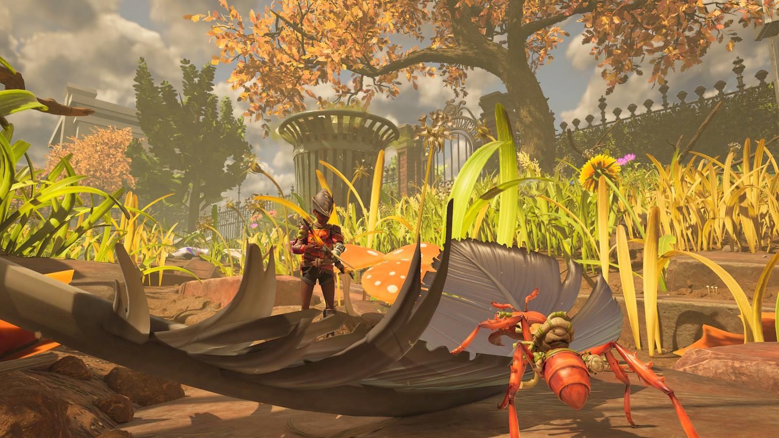 Grounded 2's Willow standing on a crow feather