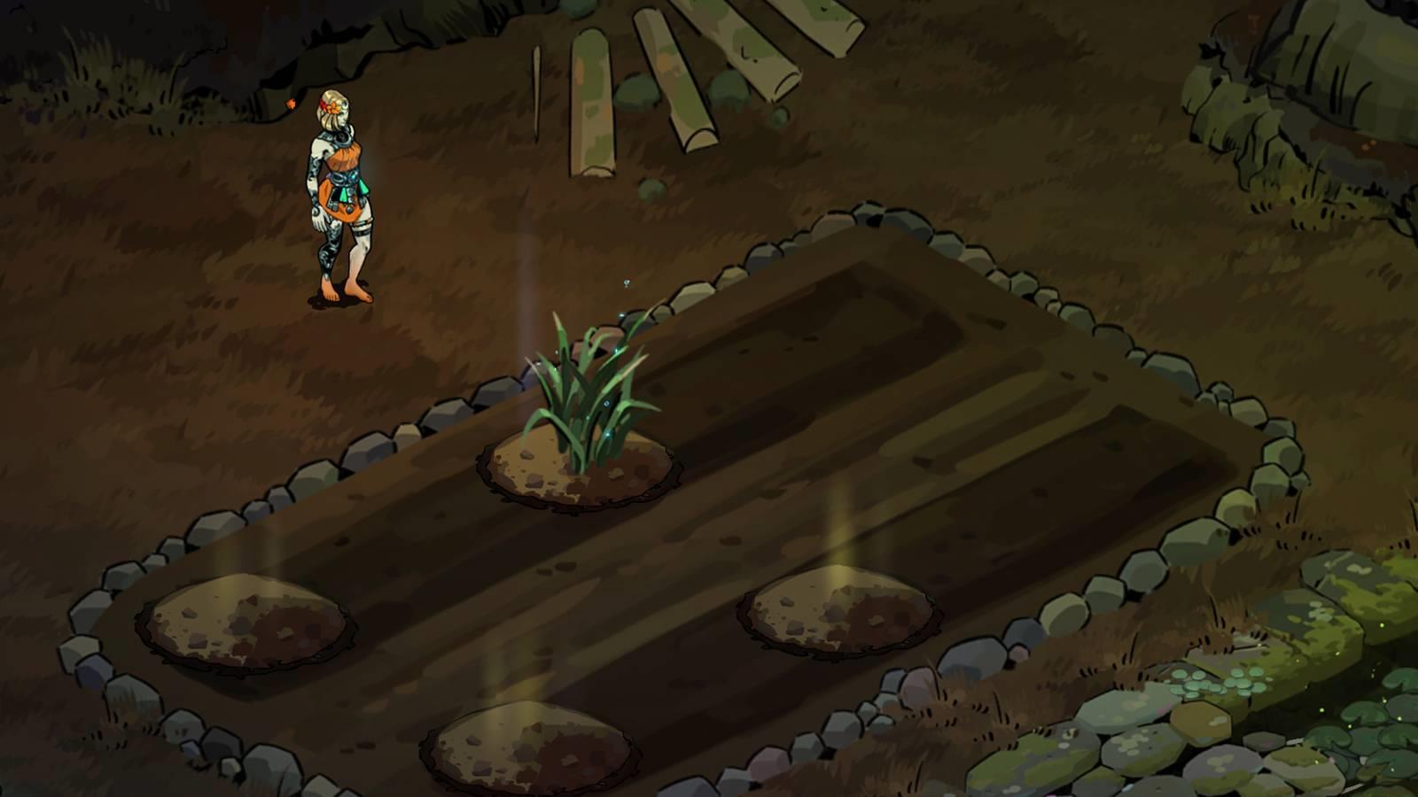 A garlic plant in Hades 2.