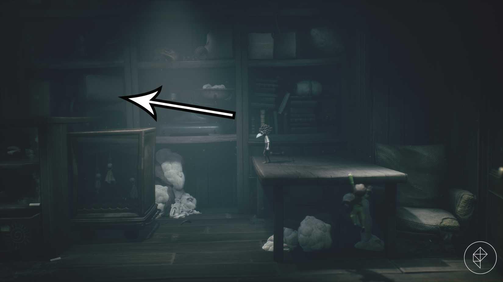 The path following the gnome in Chapter 3 of Little Nightmares 3.