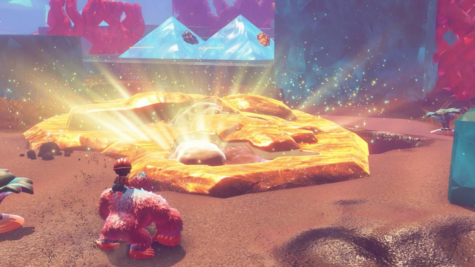 DK and Pauline discover a huge shining golden spider fossil