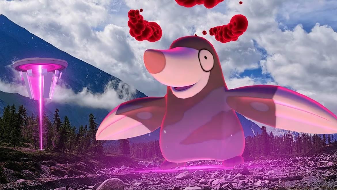 A Power Spot and Dynamax Drilbur in Pokémon Go