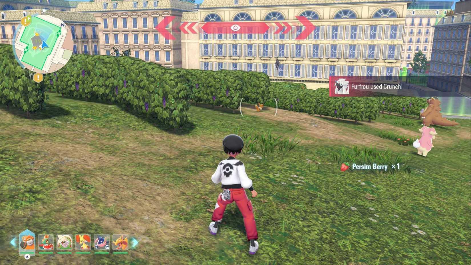 Encountering an Eevee in Wild Zone 19 in Pokemon Legends: Z-A