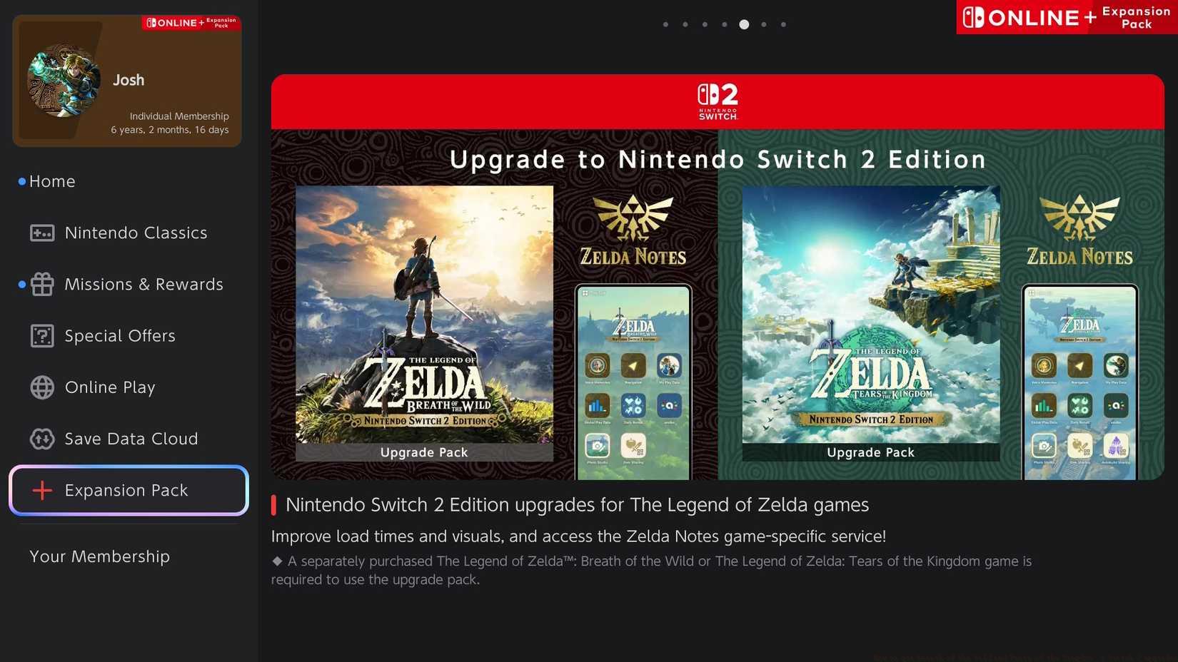 How to get Breath of the Wild and Tears of the Kingdom's Switch 2 upgrades