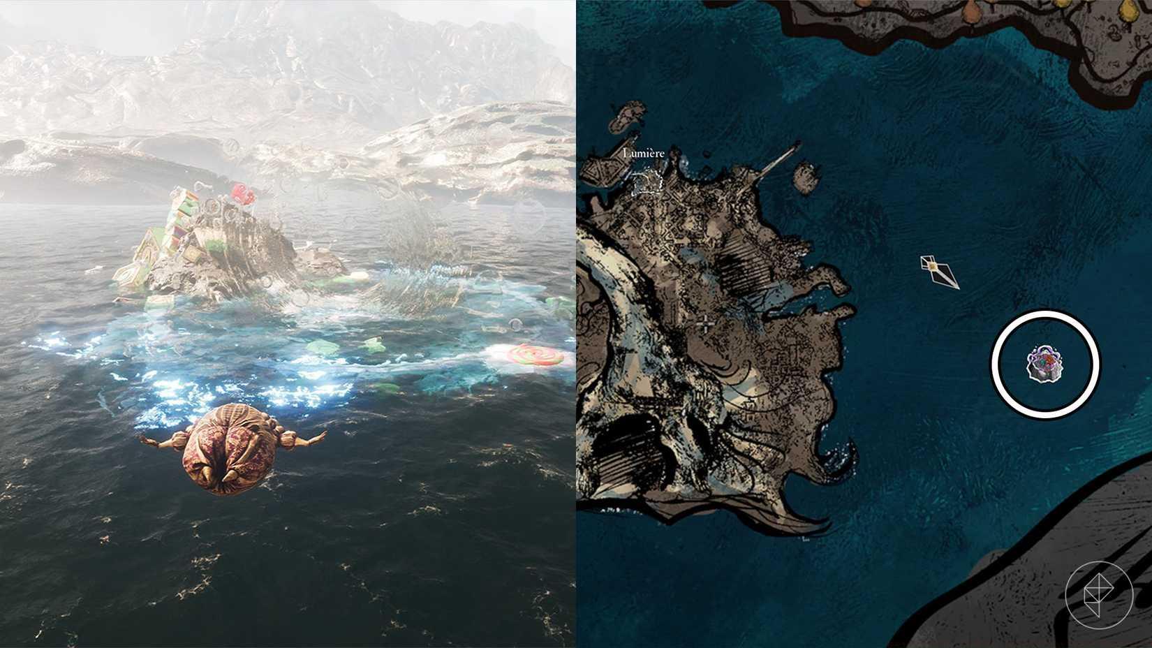 Esquie flying beside Verso's Drafts in Clair Obscur: Expedition 33.